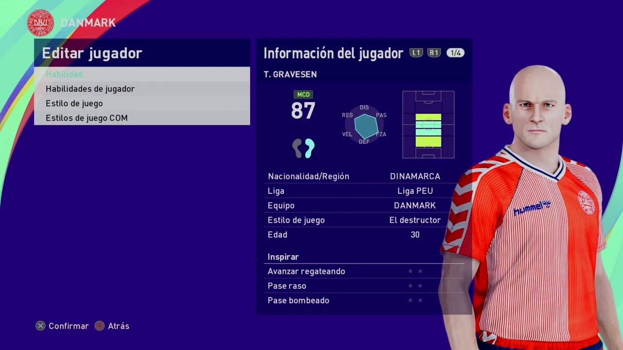 Thomas Gravesen - PES Clasico (Face, Body& Stats)