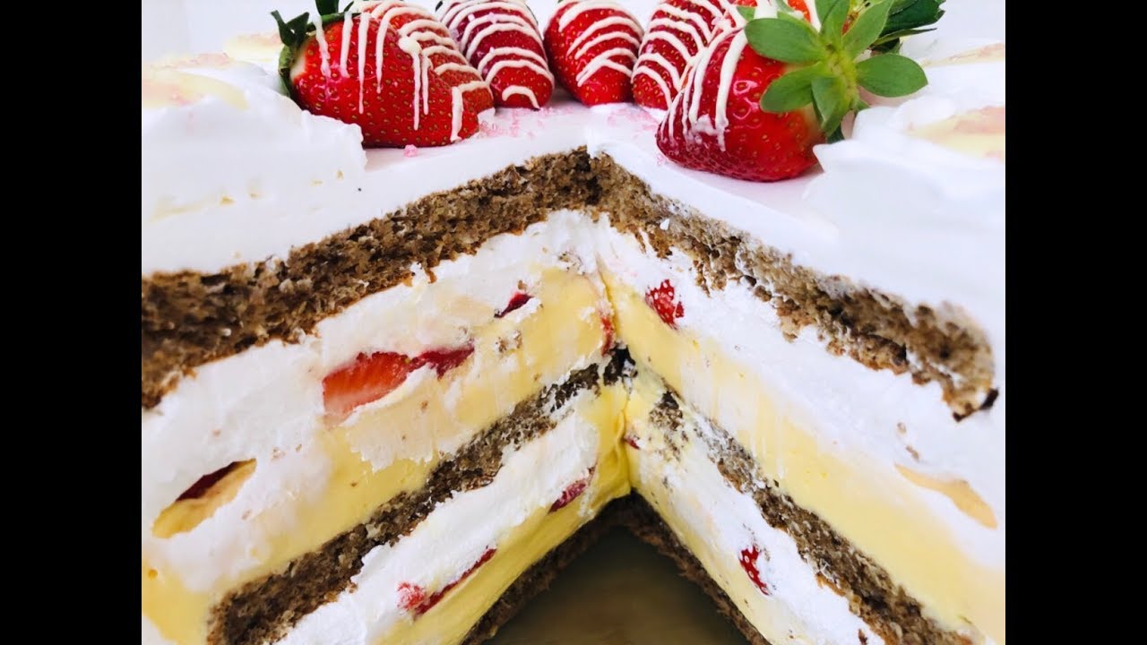 MOSKVA SNIT TORTA SA JAGODAMA- KREMASTA I OSVJEZAVAJUCA POSLASTICA