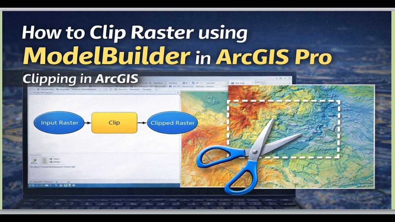 Как обрезать растровое изображение с помощью ModelBuilder в ArcGIS Pro. Обрезка в ArcGIS.