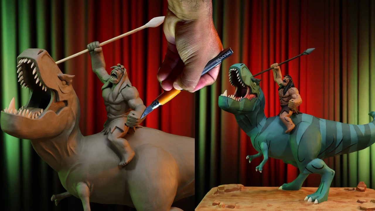 Sculpting Spear and Fang from Primal with NSP clay