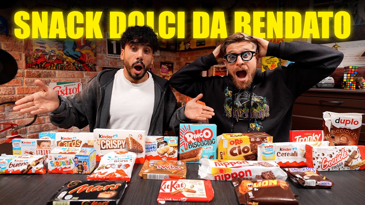 RIESCI A RICONOSCERE LO SNACK DOLCE DA BENDATO? - QUESTA È LA SFIDA PIÙ INCREDIBILE DI SEMPRE! 