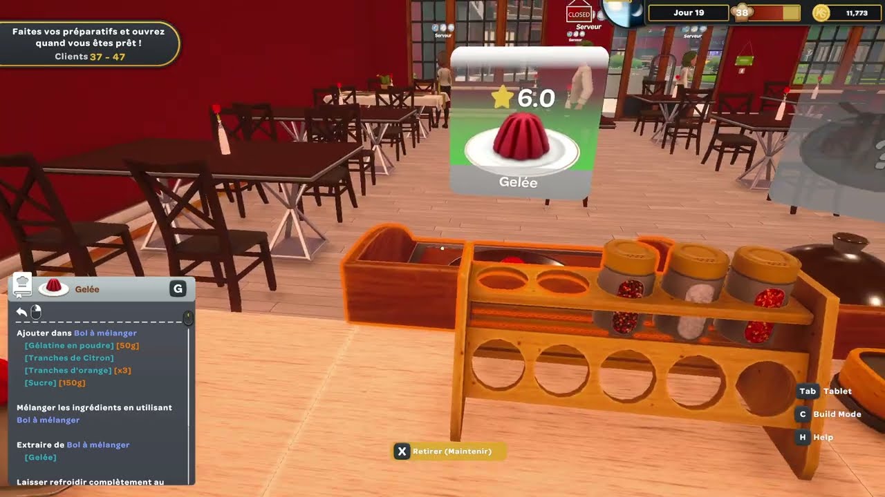 Kebab Chefs Restaurant Simulator Je m'amuse a changé les couleur de la pâtisserie