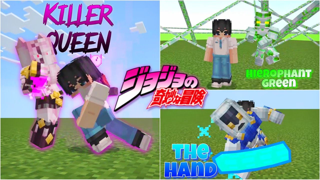 This NEW JOJO ADDON IS CRAZY 🤯| Jojo Bizzare Adventure Addon/Mod For Minecraft PE | anime addon 1.21