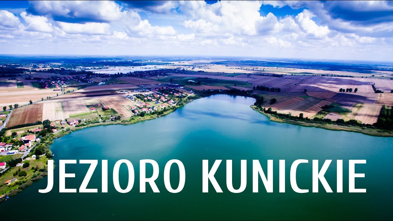 Jezioro Kunickie z lotu ptaka dron