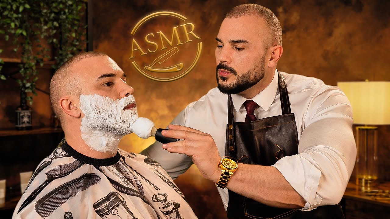 Gentleman's Barbershop ASMR 💈 Haircut and Massage for Sleep | Male Personal Attention | Safe Space