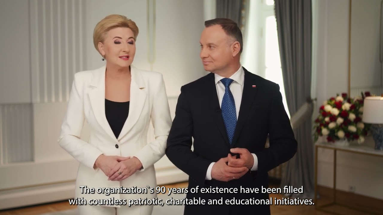 Przesłanie Prezydenta Andrzeja Dudy i Pierwszej Damy Agaty Kornhauser-Duda na 90lecie istnienia KPK