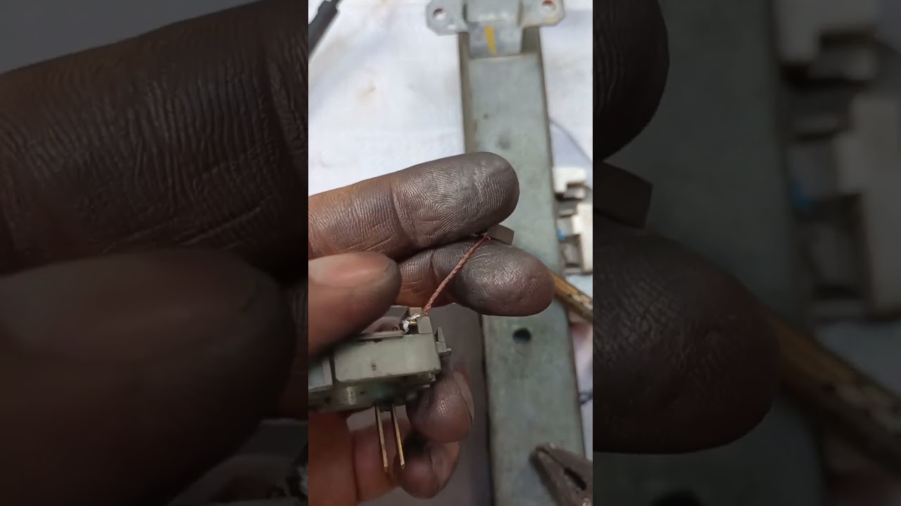 nissan navara D40 power window motor carbon brass replacement.