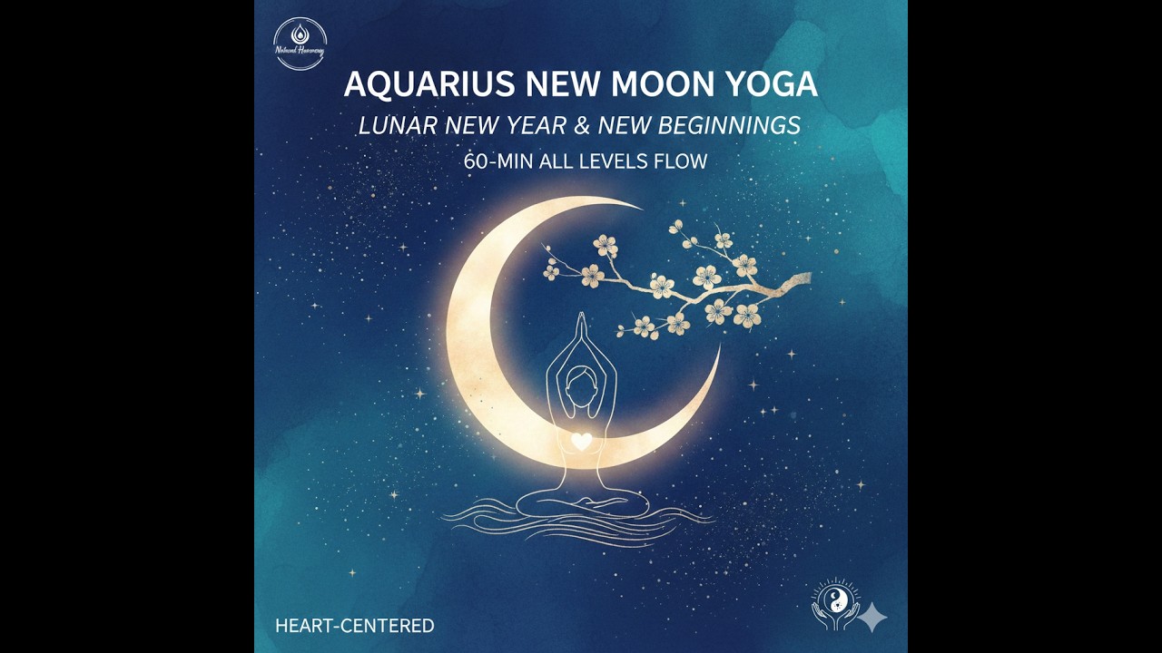 Aquarius New Moon Yoga | Heart-Centered New Beginnings & Lunar New Year Reset