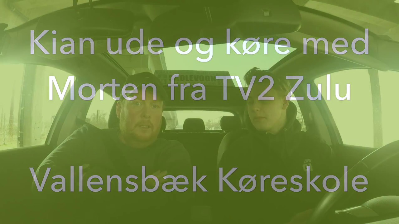 Vallensbæk Køreskole. Kian ude og køre med Morten kørelære fra TV2 Zulu