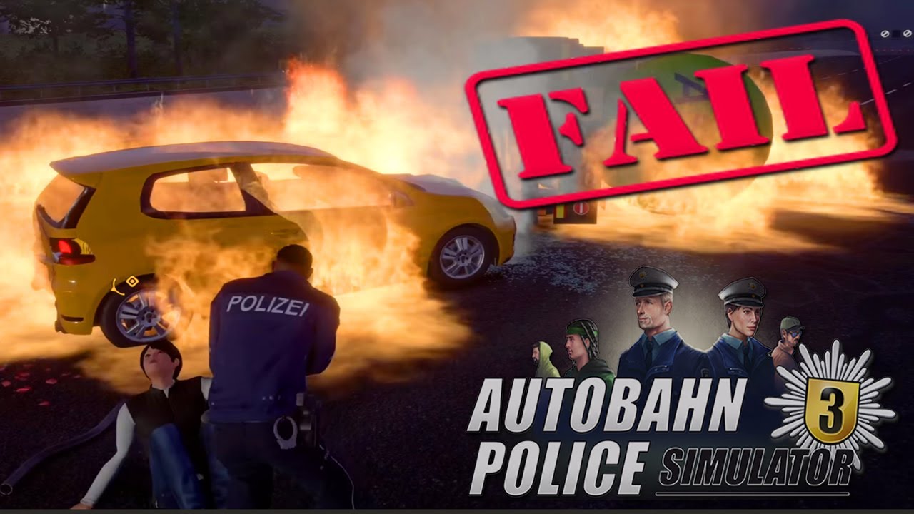They FAIL AGAIN... Autobahn Police Simulator 3 Gameplay PC Steam 4K