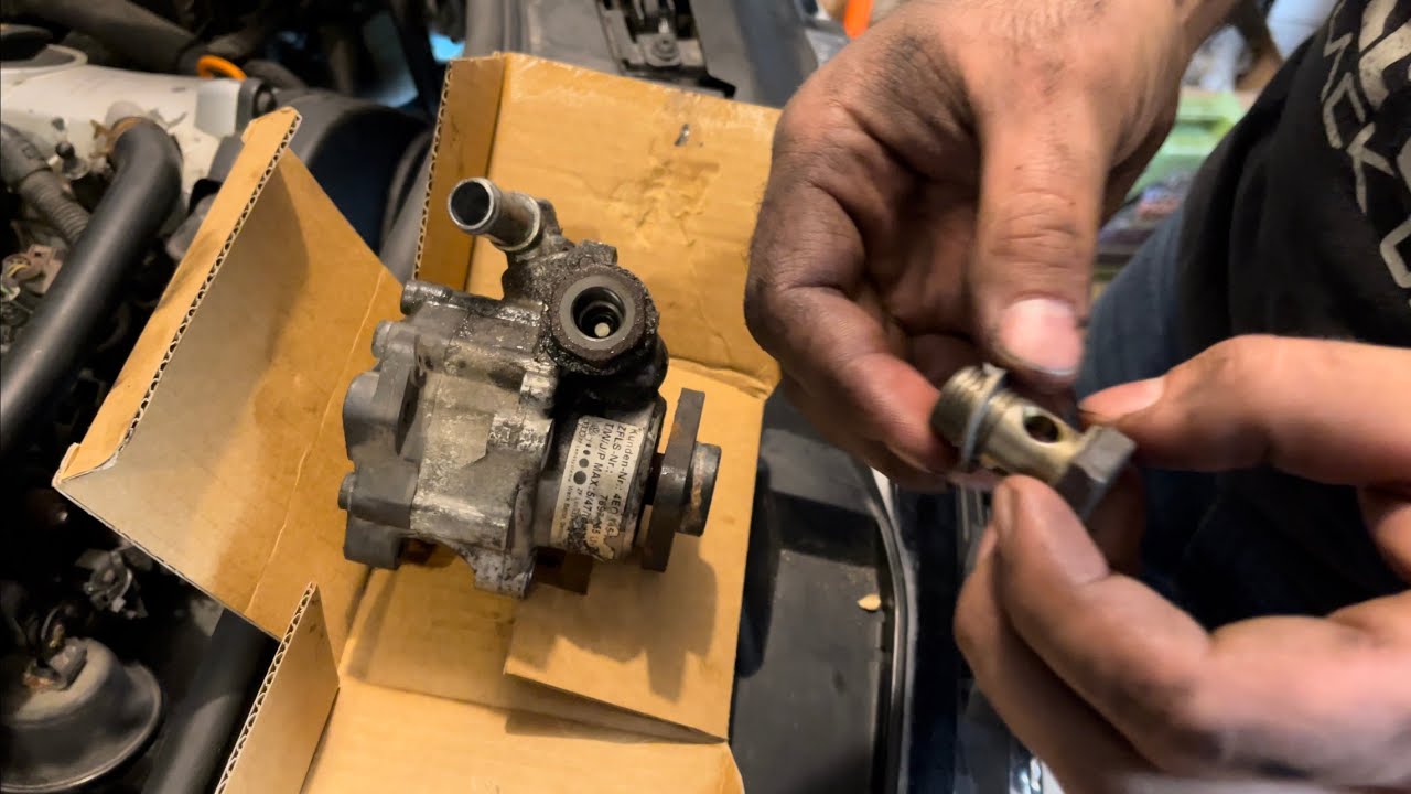 Changing the power steering pump on a D3(2004) Audi a8 4.2