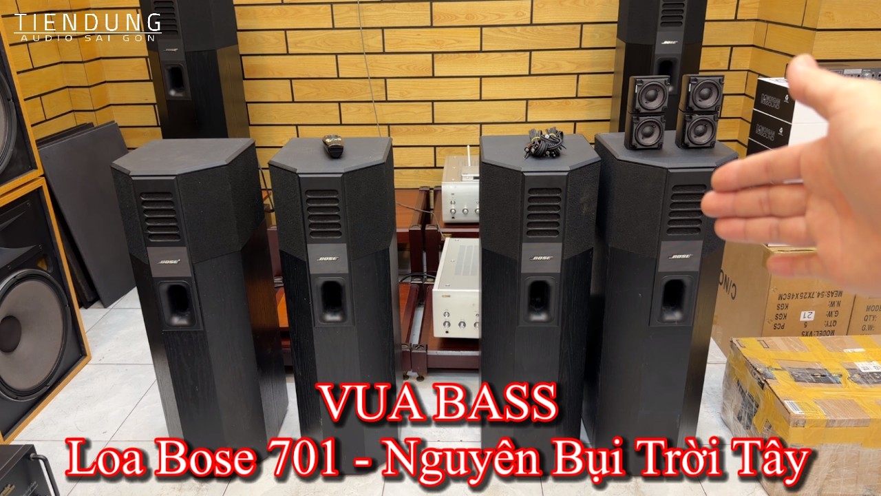 Test thực tế loa Bose 701 và loa trợ lời Bose Cube seri III hàng bãi Mỹ