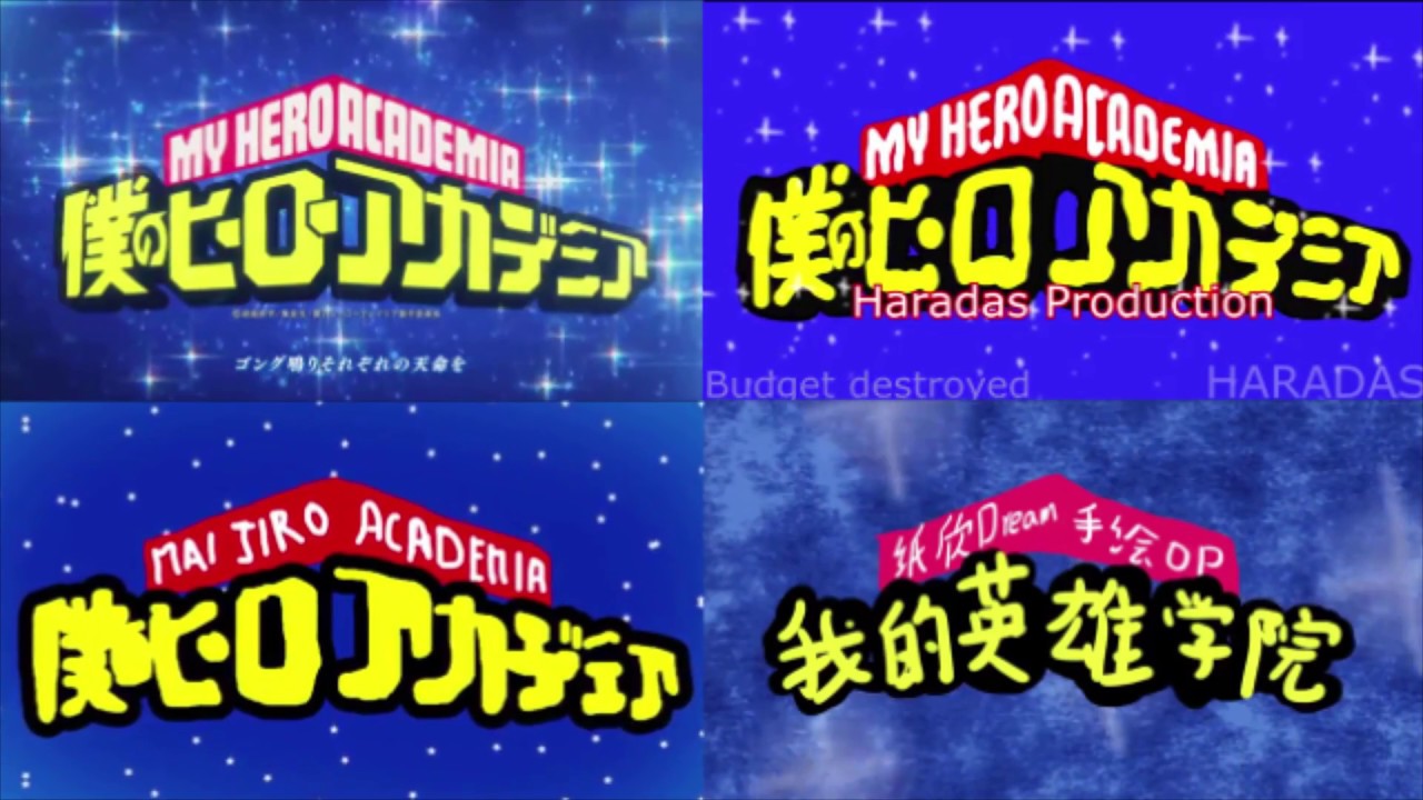 Boku no Hero Academia Season 3 Opening - PAINT EDITION Complitation