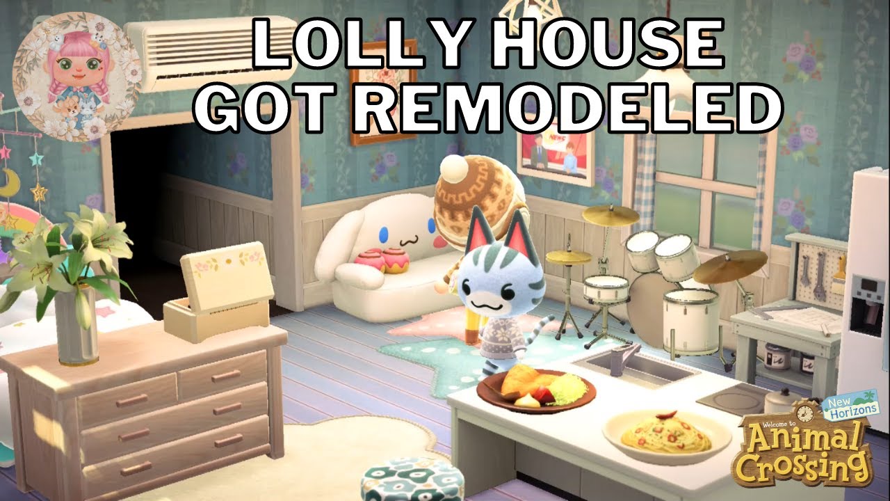 😺 LOLLY'S remodeled home 🏡 on my island in Animal Crossing New Horizons !!! ラムネ #acnh
