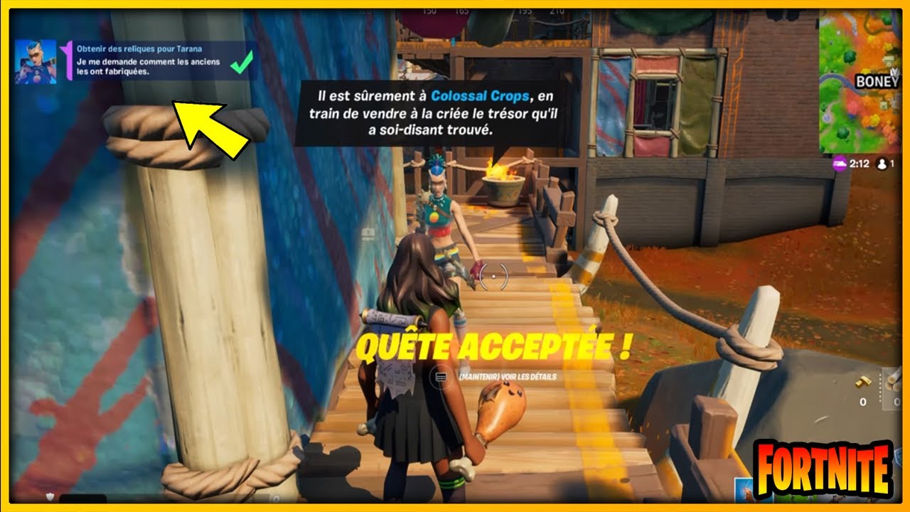 OBTENIR DES RELIQUES POUR TARANA (3) , QUETES DE LA FLÈCHE [ FORTNITE ]