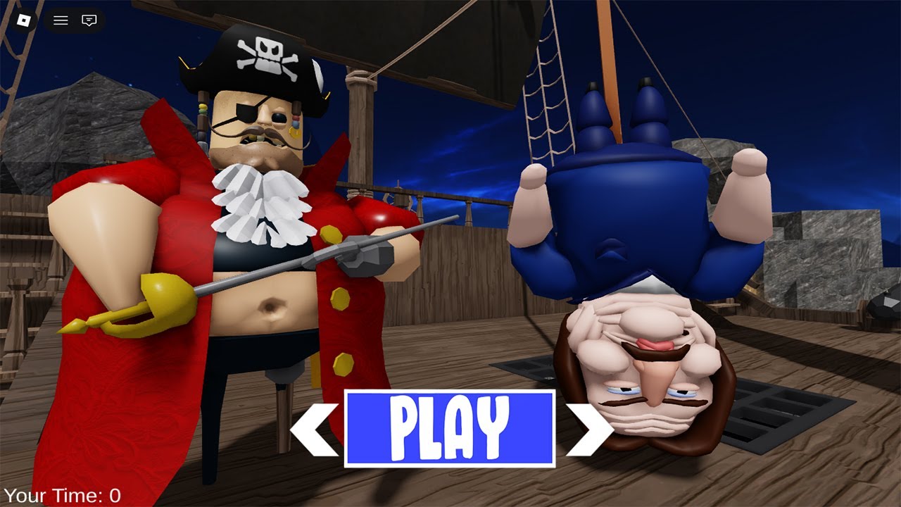 PIRATE BARRY'S PRISON RUN! (OBBY) - BEN THE JANITOR ESCAPE GOES WRONG?! - ROBLOX #barry #roblox