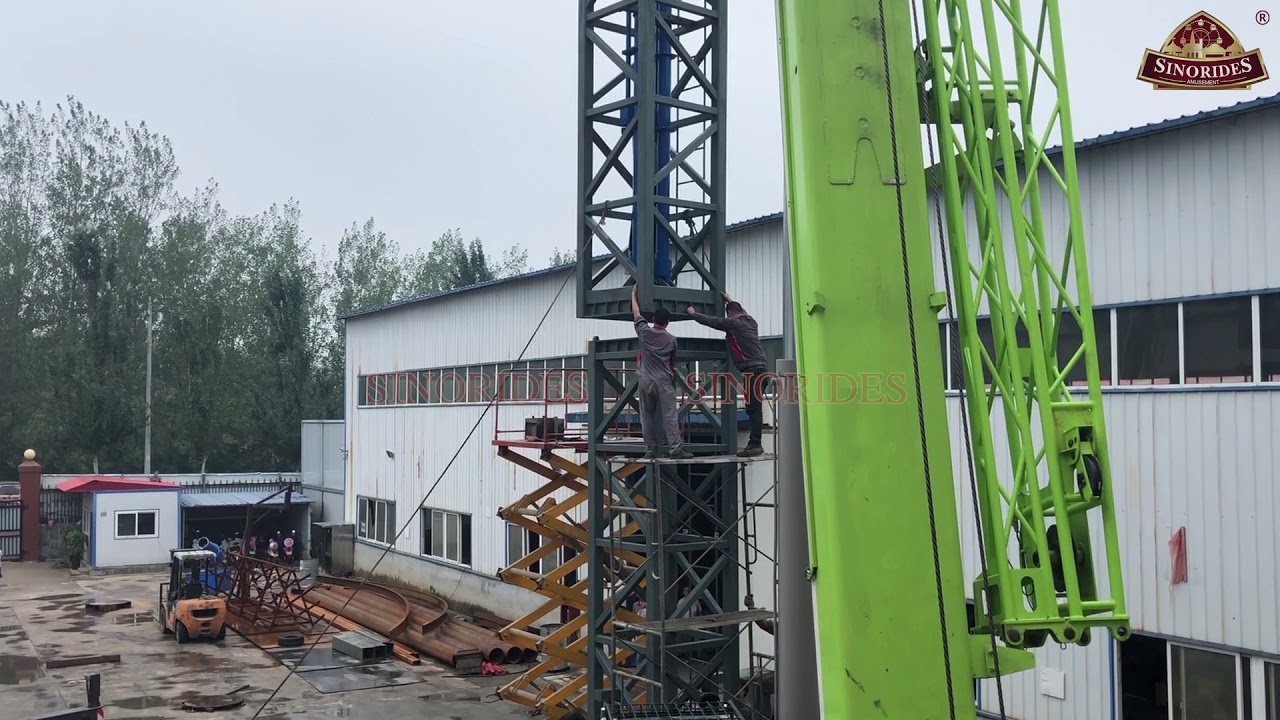 Sinorides 30M Drop Tower Ride for Sale Amusement Rides Manufacturer