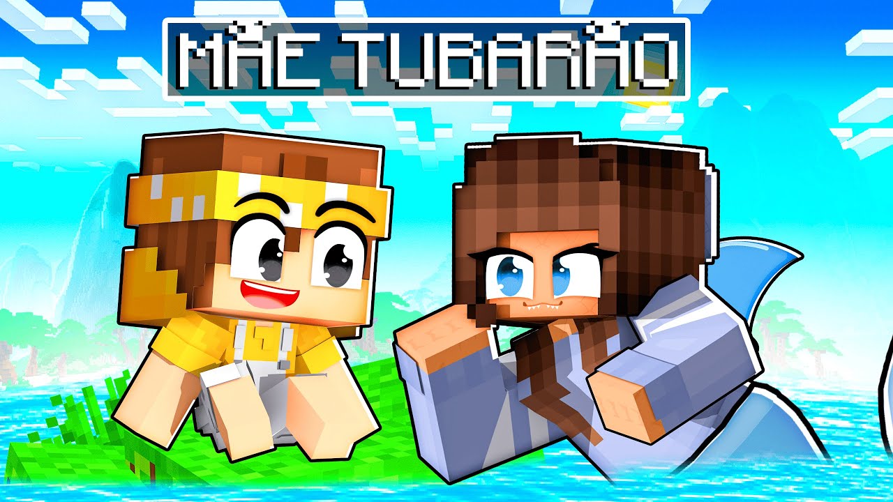 ALEX MONTE tem uma MÃE TUBARÃO no Minecraft