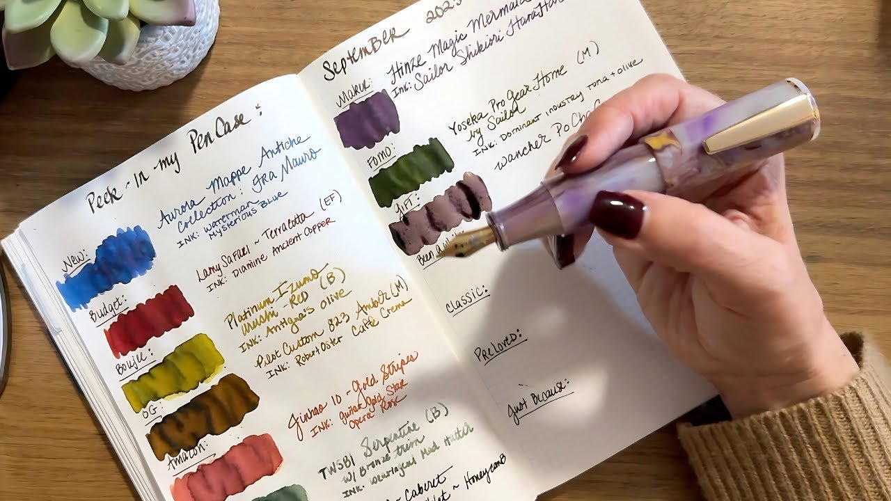 Peek in My Pen Case Some Fall Favorite Pen & Ink Combos