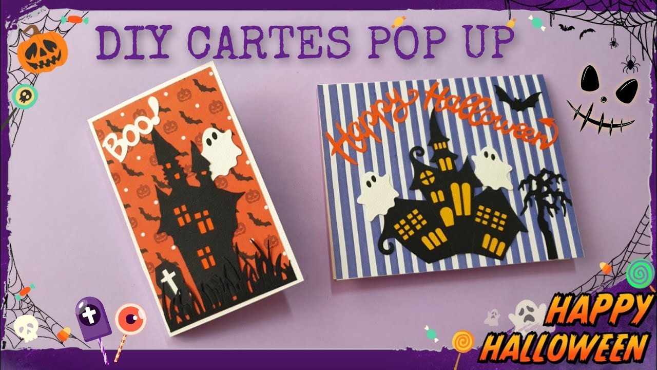 DIY Facile | 2 idées de cartes pop-up | Halloween | Tutoriel |Scrapbooking by Sissi