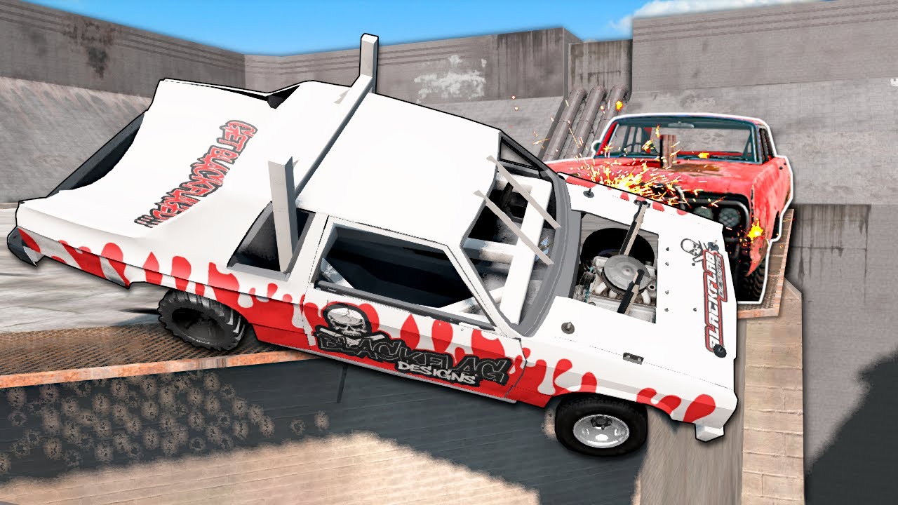 DEMO DERBY WITH A GIANT PIT! - BeamNG Multiplayer Mod