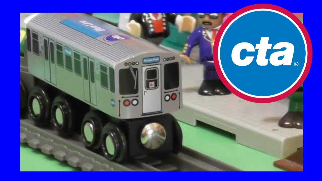 Wooden Toy unboxing : Munipals Wooden Toy Train CTA Blue Line (05209 voice)