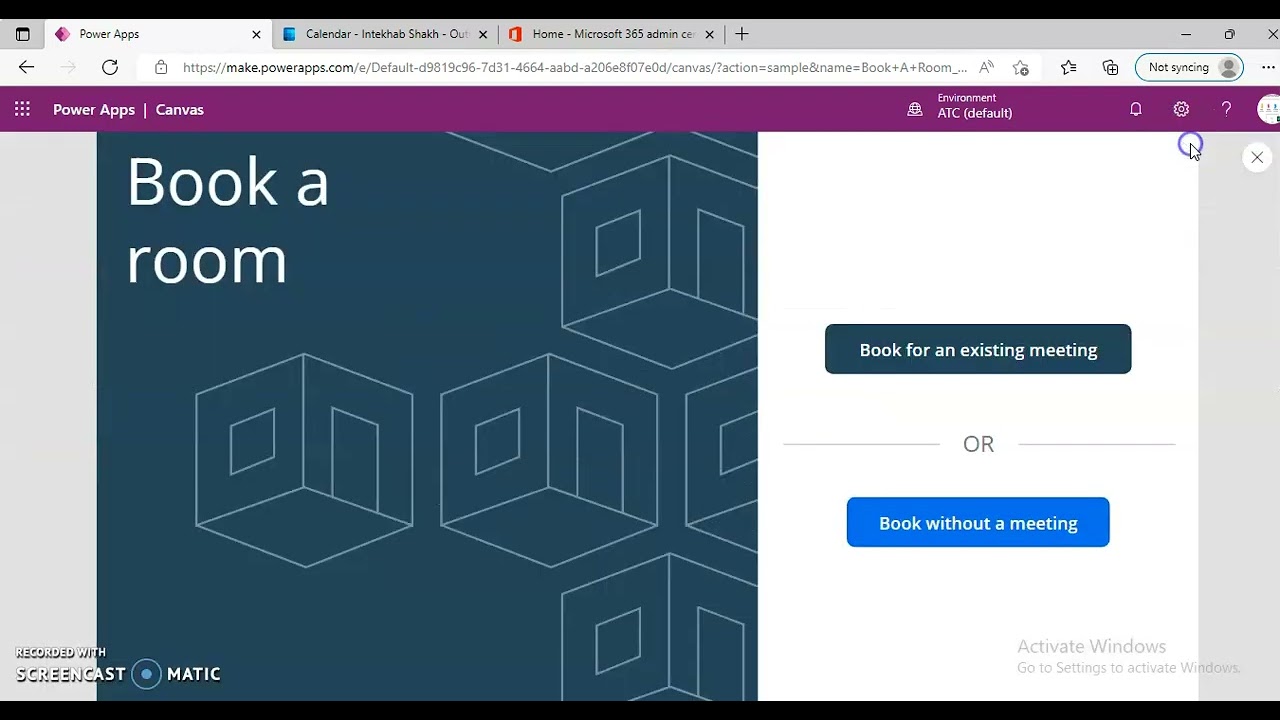 Lesson396-Templates-Book a Room-Power Apps 1000 Videos