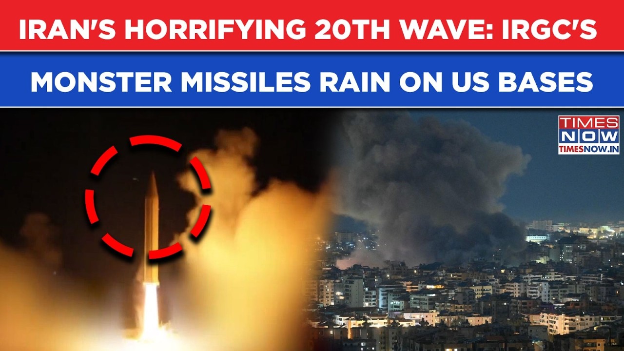 Iran's Horrifying 20th Wave Of Attack, IRGC Unleashes Monster Missiles On US Bases, Video Shows...