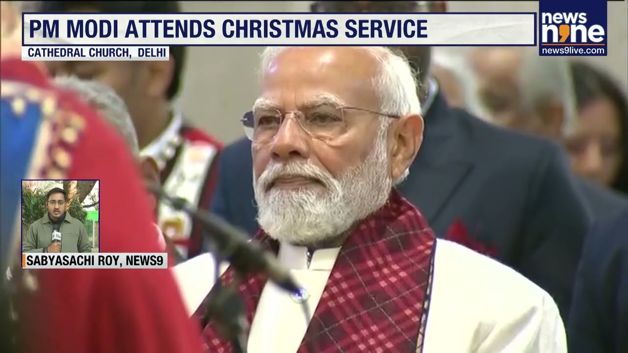 PM Modi Visits Cathedral In Delhi On Christmas, Spreads Message Of Peace | News9