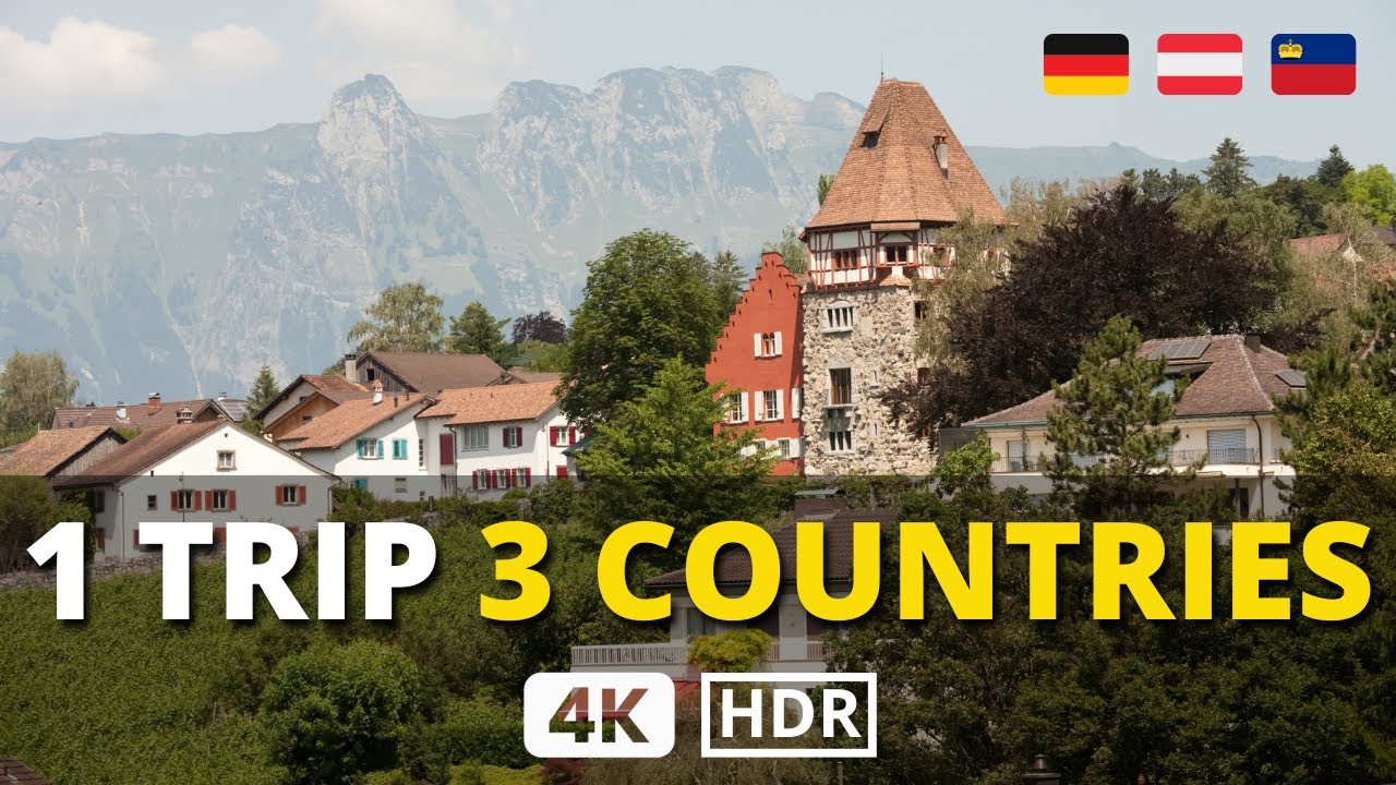 👏🏼 Driving in GERMANY, AUSTRIA & LIECHTENSTEIN from Lindau to Vaduz (1 Trip 3 Countries) in 4K UHD 🤯
