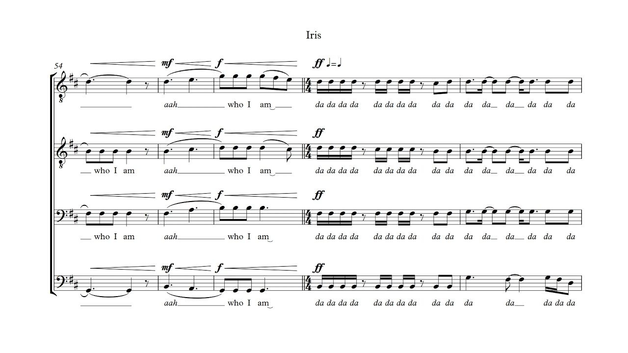 Iris (Goo Goo Dolls) | Choral cover | Choir With Knut - a cappella arranging