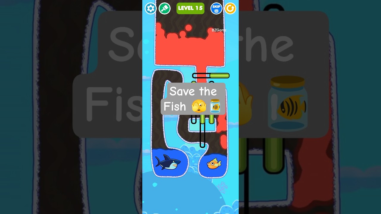 Save The Fish 📍 🐠 📍#fungame #survivalgame # #games #savethefish #gaming #shorts