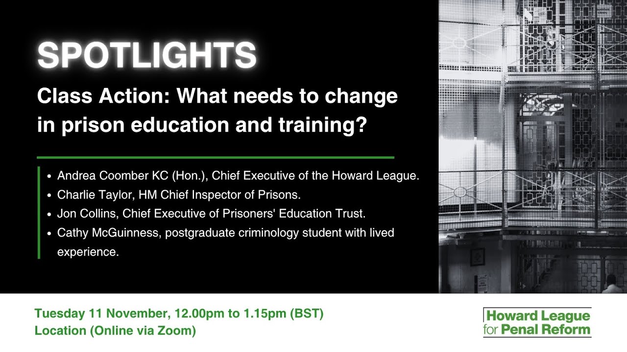 SPOTLIGHTS: Class Action - What needs to change in prison education and training?