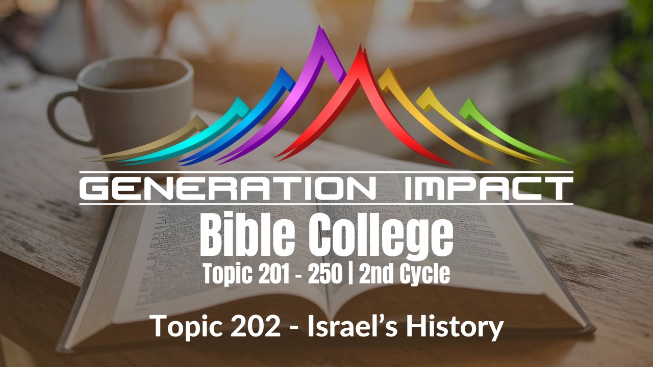 Israel's History - Topic 202 - GIA - 2nd Cycle - Ps Connie Zziwa