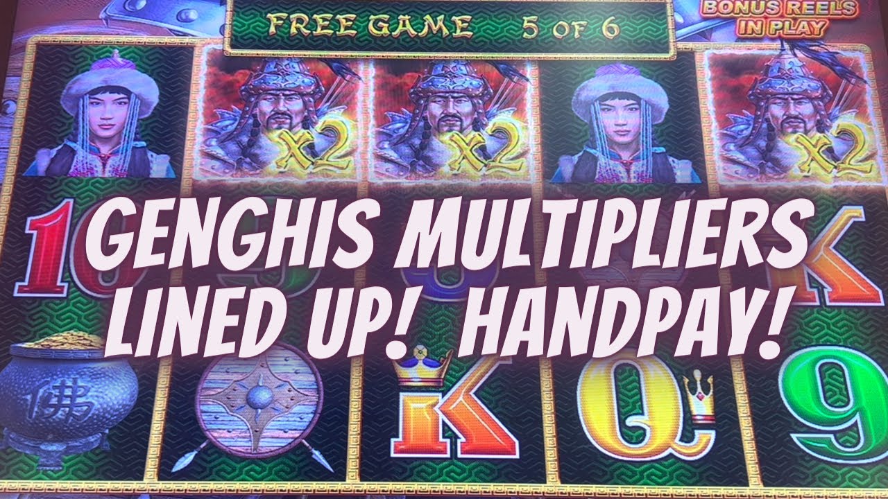 Genghis Khan Multiplier HANDPAY!