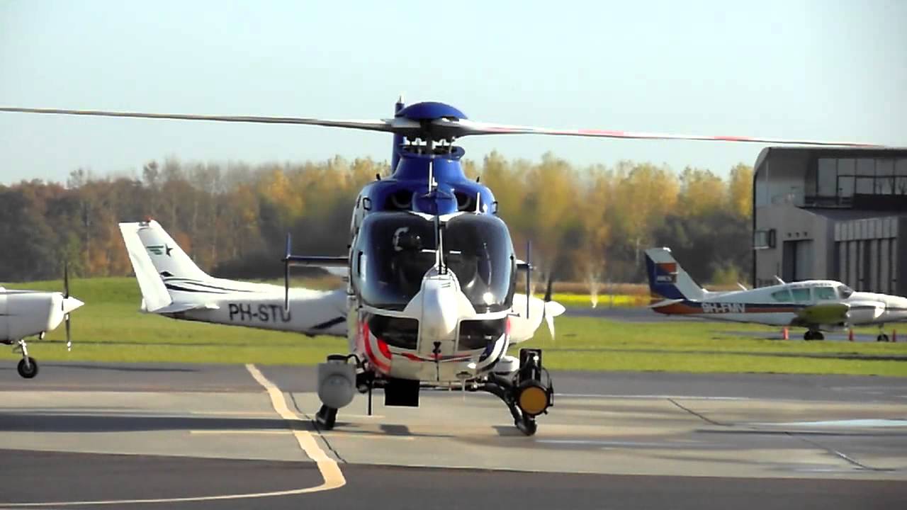 Landing and takeoff Police04 (PH-PXD) at Teuge Airport
