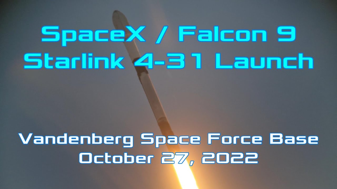 Starlink 4-31 launch 4K
