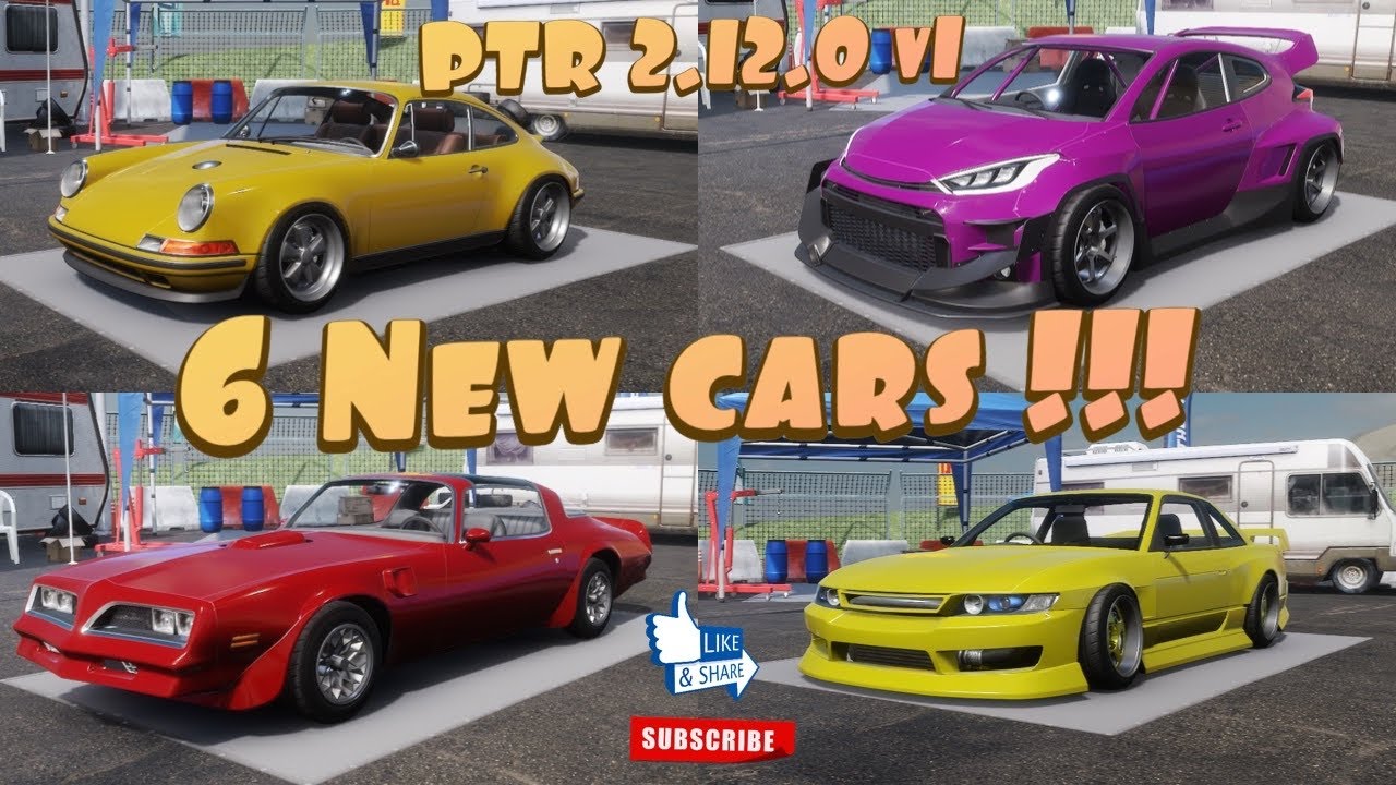 CarX PTR 2.12.0 V1 FIRST LOOK!! 6 NEW CARS - Looking at body kits and max power for each car!