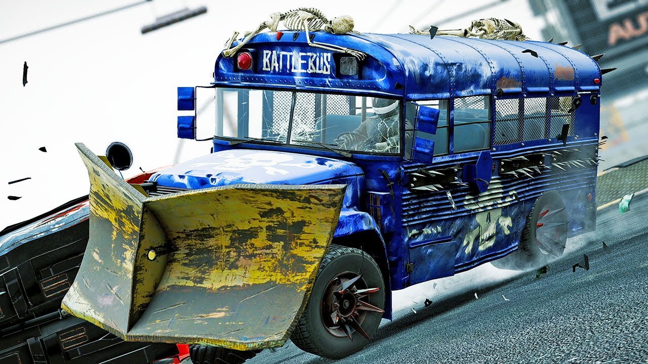 The NEW Battle Bus Is A Demo Derby MONSTER!  Complete Destruction! - Wreckfest UPDATE