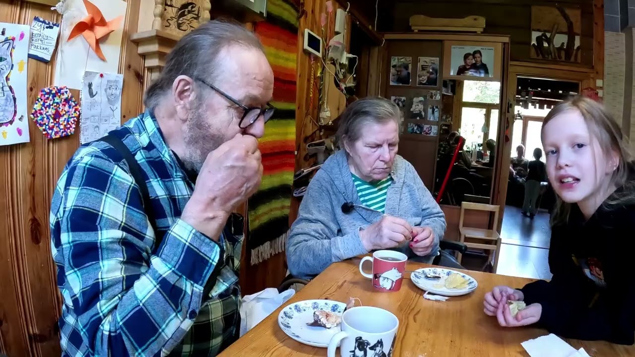 Leena oli korvessa päivän.