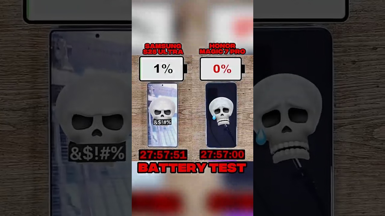 😱 HONOR MAGIC 7 PRO VS SAMSUNG S25 ULTRA BATTERY 🔋 TEST!!