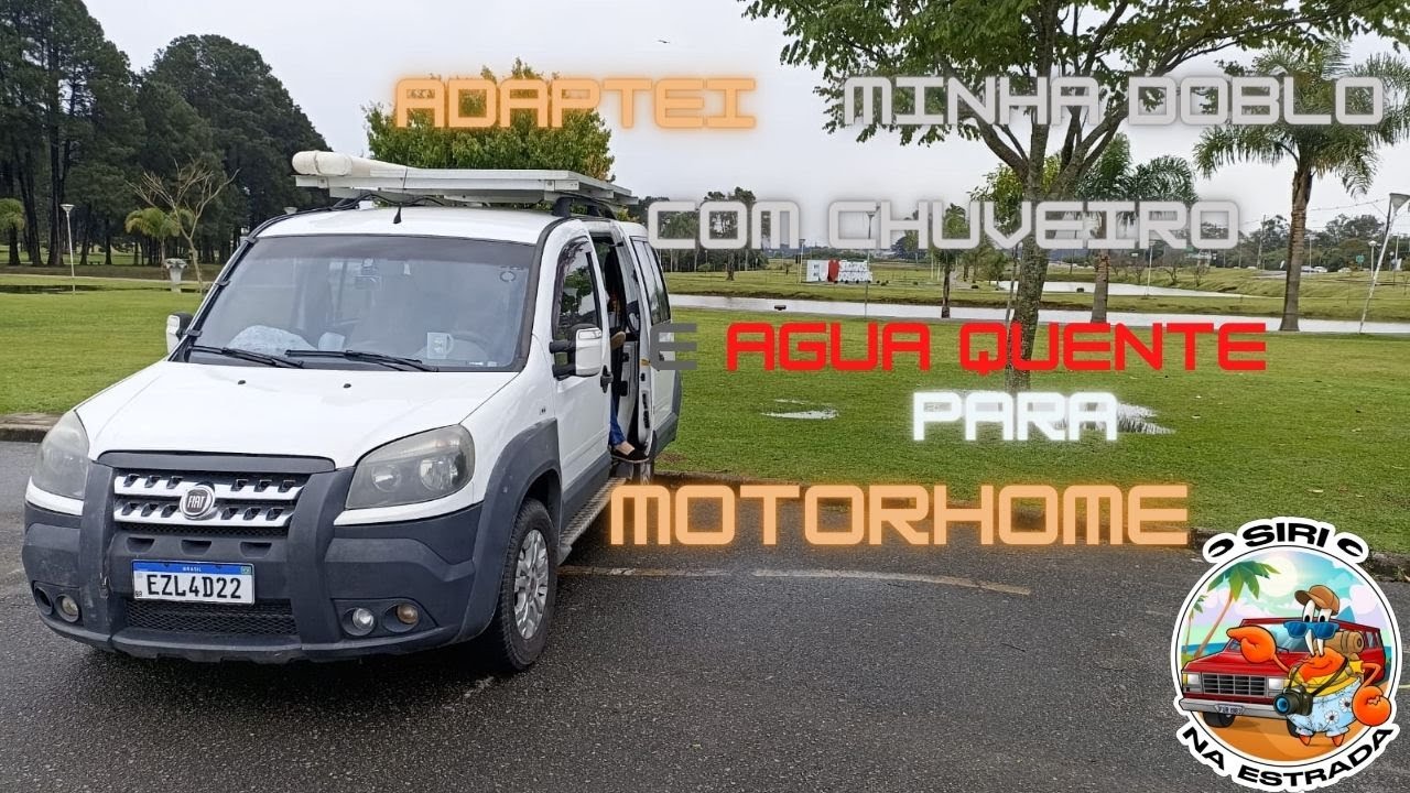 Como MONTEI minha DOBLÔ com AGUA QUENTE  para MOTORHOME Parte 1/2
