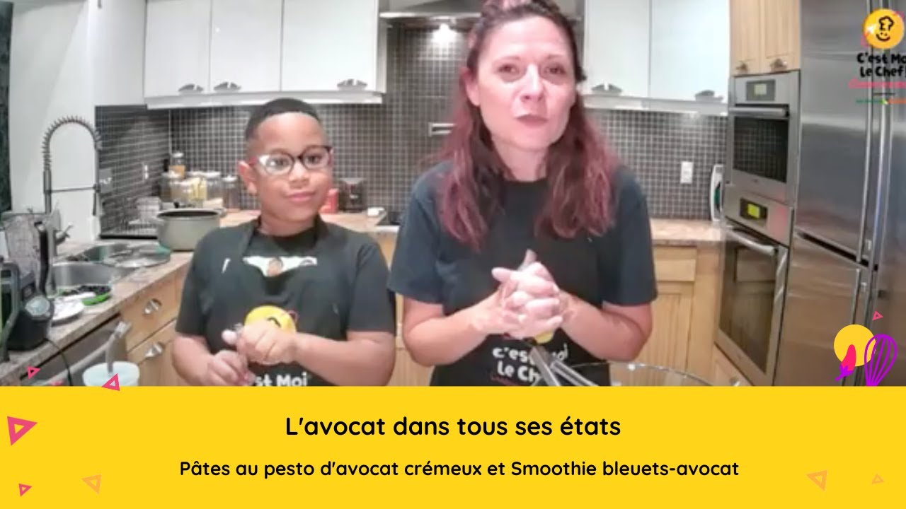 L'avocat dans tous ses états - Pâtes au pesto d'avocat crémeux et Smoothie dessert bleuets-avocat