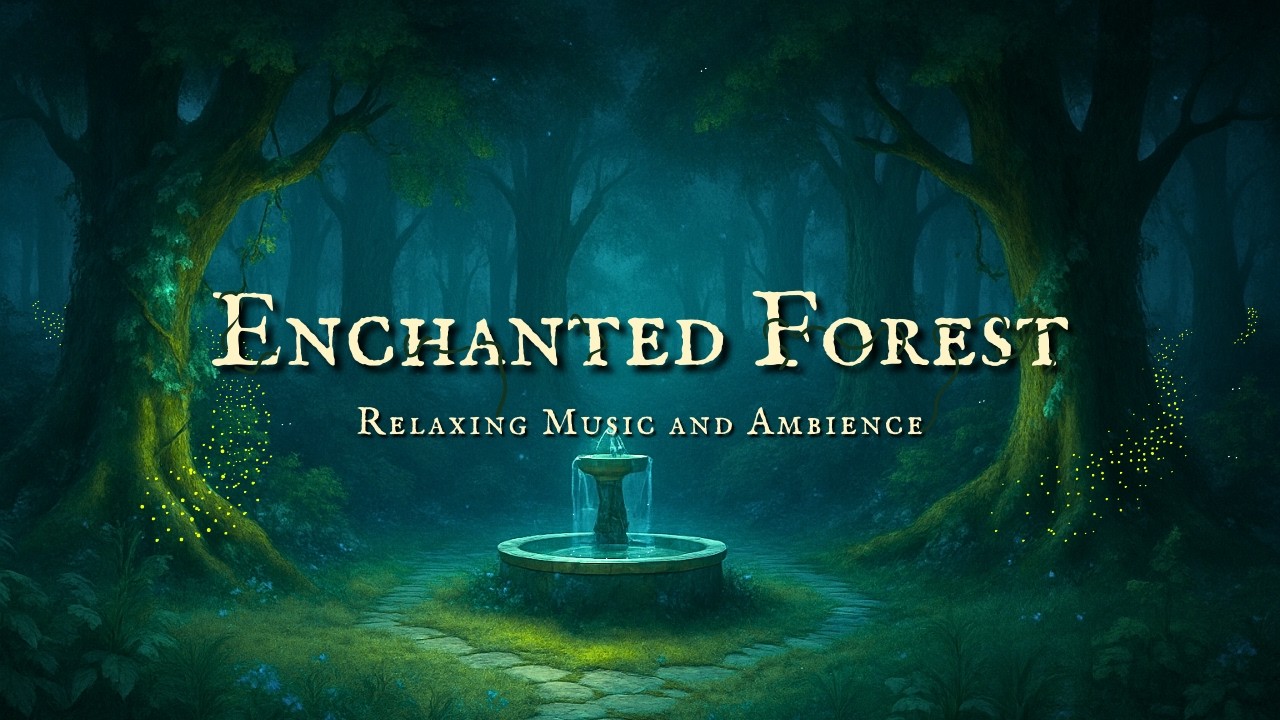 Enchanted Forest Ambience | 1 Hour Fantasy Style Ambience and Music for Relaxing