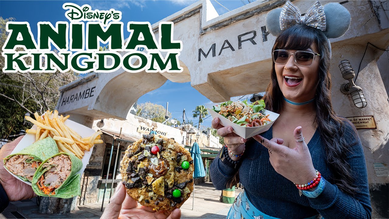 Disney's Animal Kingdom NEW MENU CHANGES 🦍 Disney World Harambe Market new food updates 2026