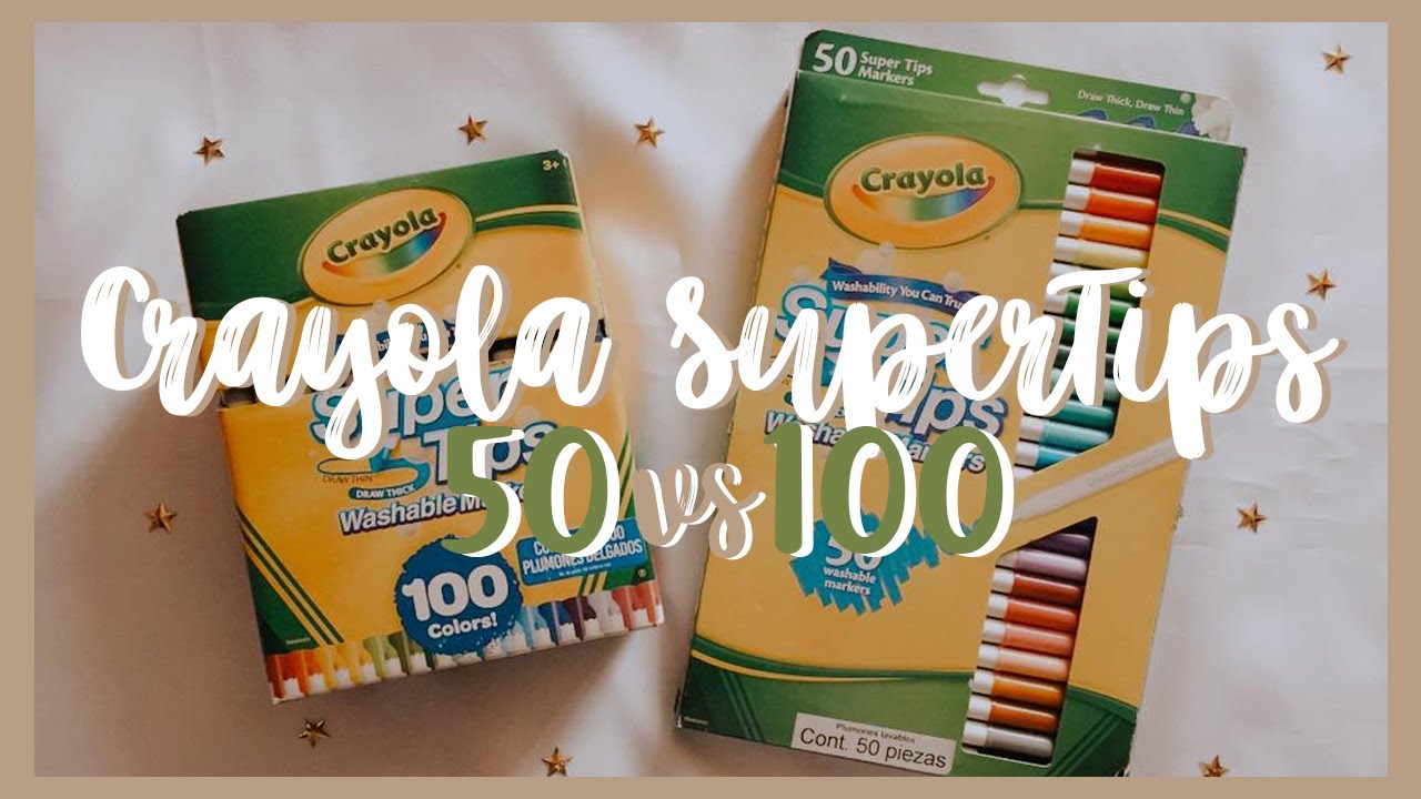 CRAYOLA SUPERTIPS: 50vs100 / DUDAS FRECUENTES
