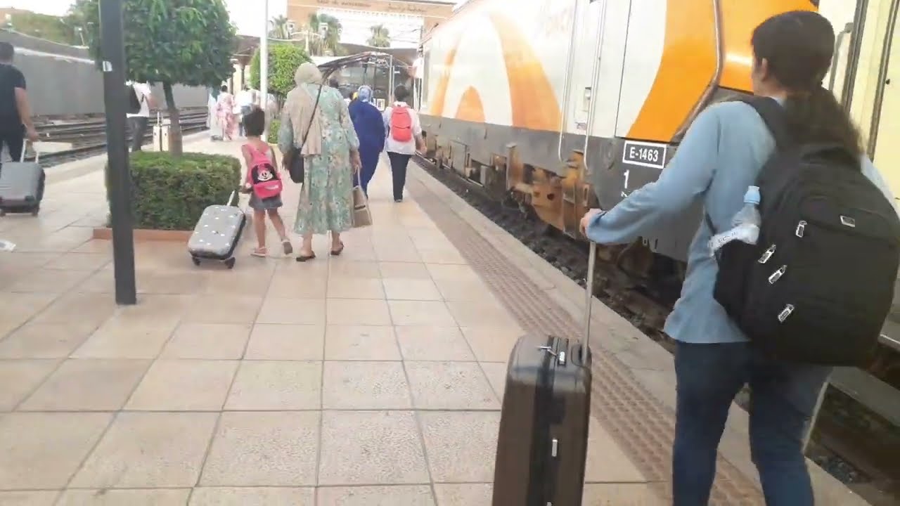 لأول مرة كتاكيت سافروا من المحمدية إلى مراكش في القطار 😂🐥🚞🚋