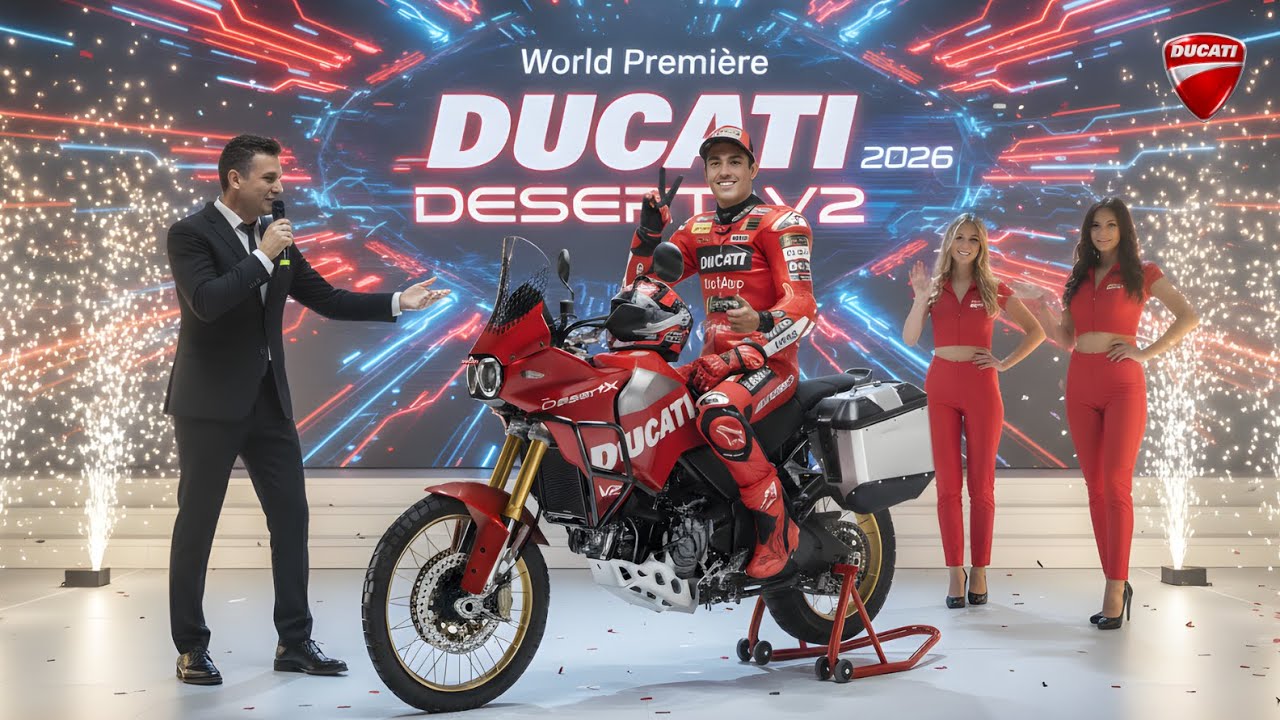 ПРЕДСТАВЛЕН НОВЫЙ DUCATI DESERTX V2 2026 ГОДА! Легче, умнее и готов обогнать Ténéré, KTM и Tiger!