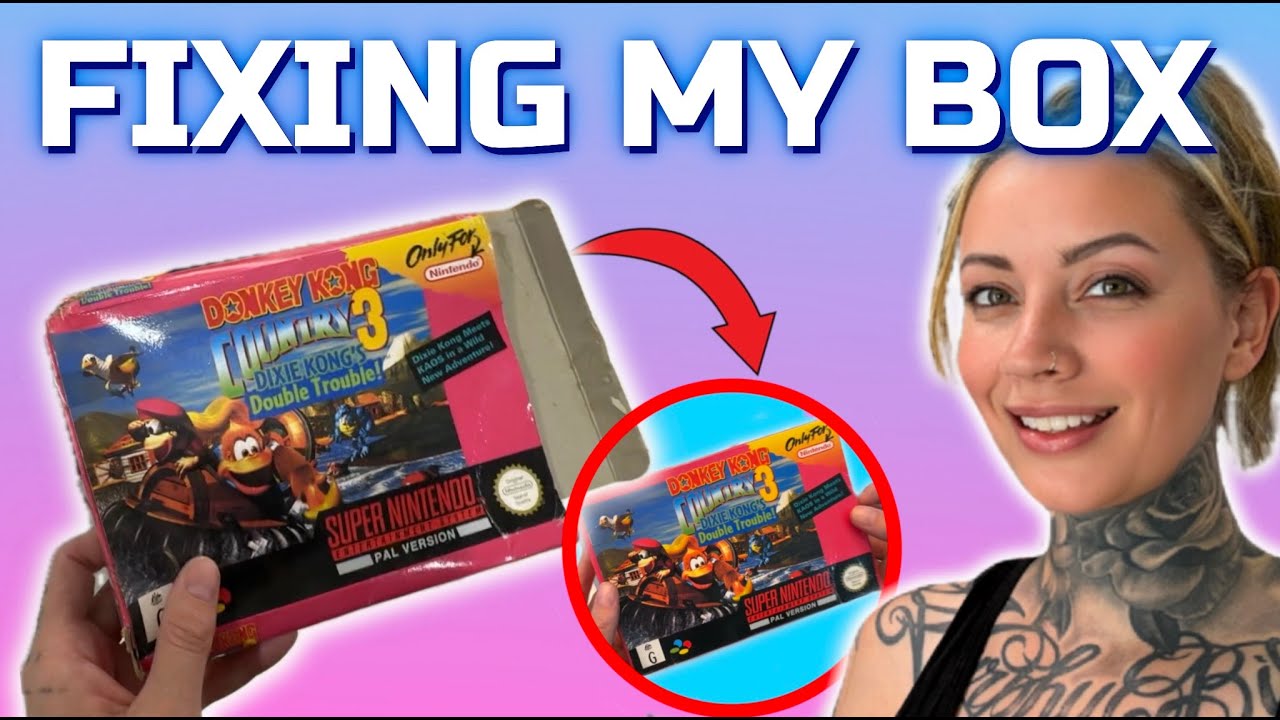 Fixing Crushed Old Nintendo Game Boxes!