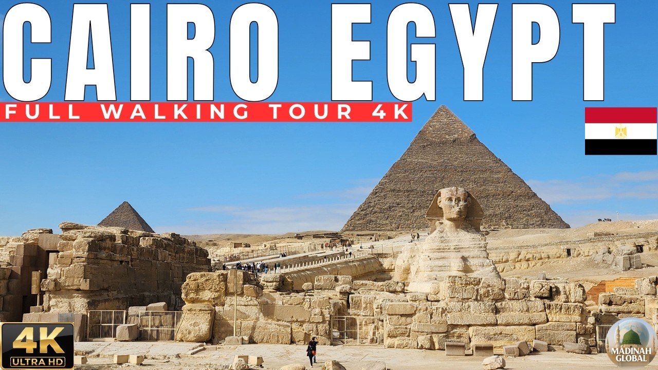 Cairo Walking Tour 🇪🇬 | Pyramids, Islamic & Coptic Cairo in 4K (FULL TOUR)